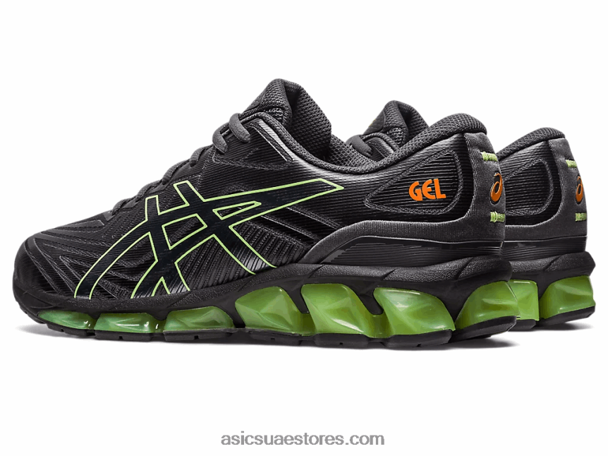 Asics رمادي غامق / أخضر ليموني جل الكم 360 السابع 2N24DJ133