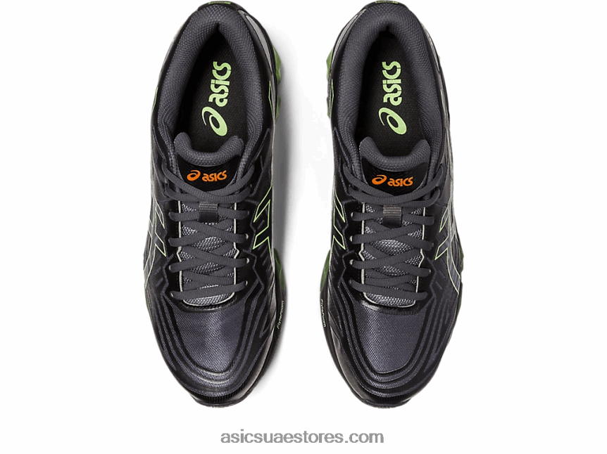 Asics رمادي غامق / أخضر ليموني جل الكم 360 السابع 2N24DJ133