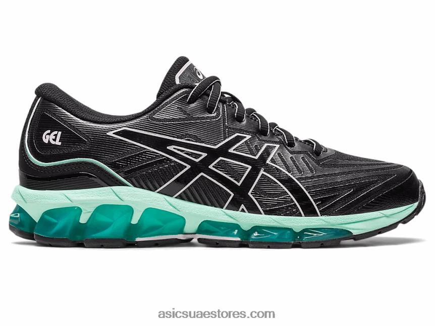 Asics أسود / ثلج طازج جل الكم 360 السابع 2N24DJ2190