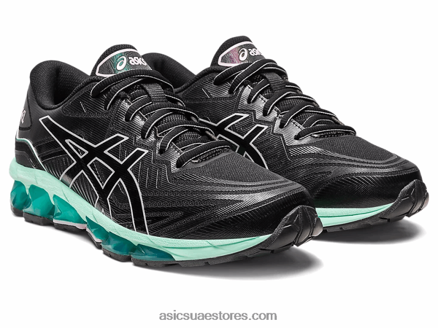 Asics أسود / ثلج طازج جل الكم 360 السابع 2N24DJ2190