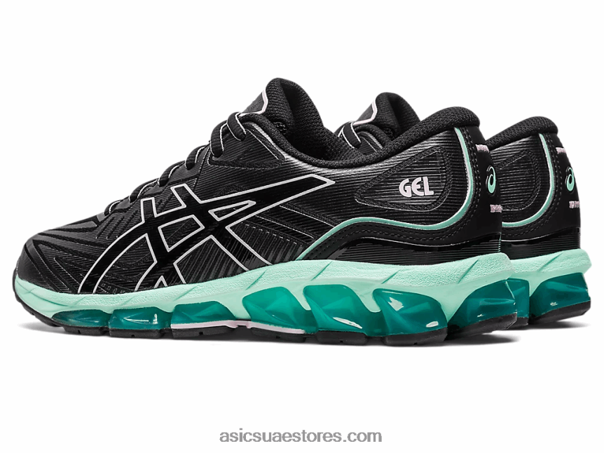 Asics أسود / ثلج طازج جل الكم 360 السابع 2N24DJ2190