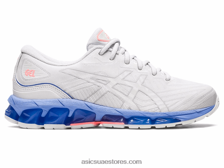 Asics أبيض / نكة زرقاء جل الكم 360 السابع 2N24DJ2319