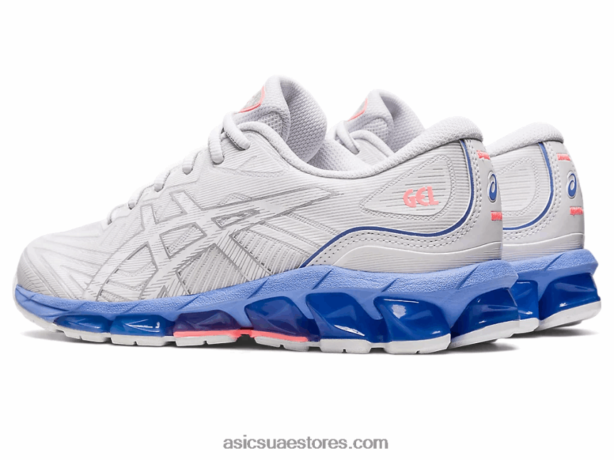 Asics أبيض / نكة زرقاء جل الكم 360 السابع 2N24DJ2319