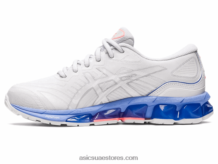 Asics أبيض / نكة زرقاء جل الكم 360 السابع 2N24DJ2319