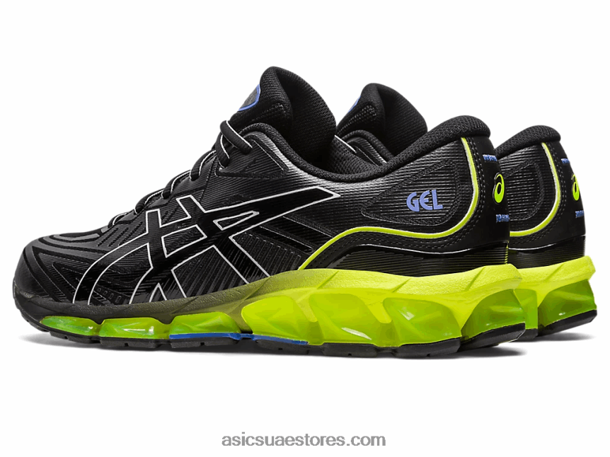 Asics أسود / أصفر أمان جل الكم 360 السابع 2N24DJ242