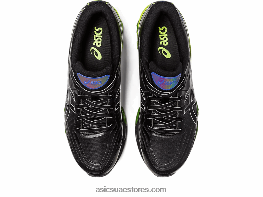 Asics أسود / أصفر أمان جل الكم 360 السابع 2N24DJ242