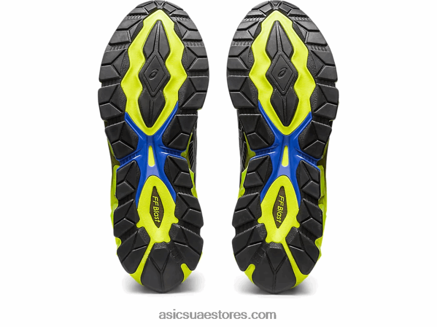 Asics أسود / أصفر أمان جل الكم 360 السابع 2N24DJ242