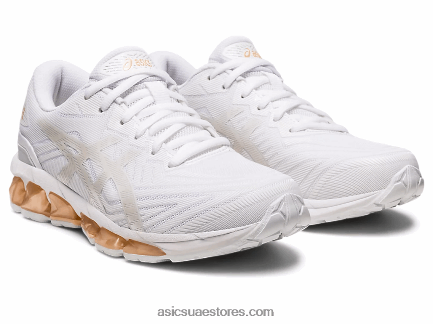 Asics أبيض / شمبانيا جل الكم 360 السابع 2N24DJ2623