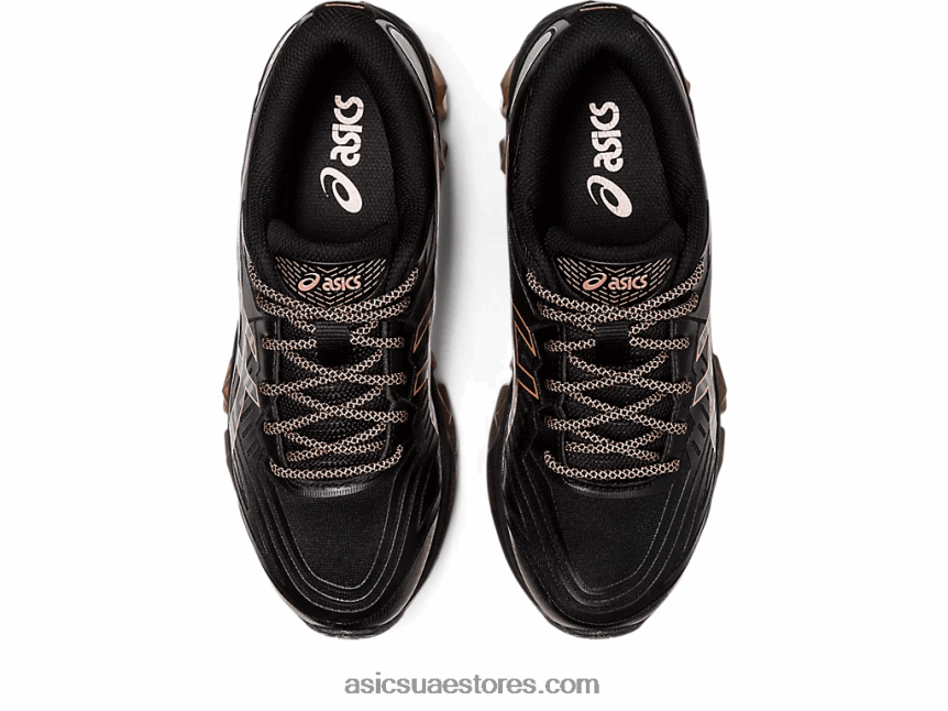 Asics أسود / ذهبي وردي جل الكم 360 السابع 2N24DJ2759
