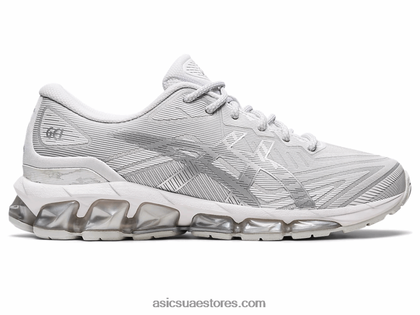 Asics أبيض / فضي نقي جل الكم 360 السابع 2N24DJ2916