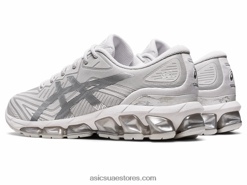 Asics أبيض / فضي نقي جل الكم 360 السابع 2N24DJ2916