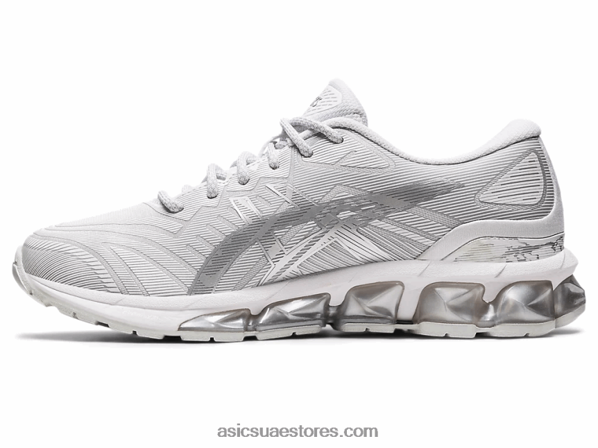 Asics أبيض / فضي نقي جل الكم 360 السابع 2N24DJ2916