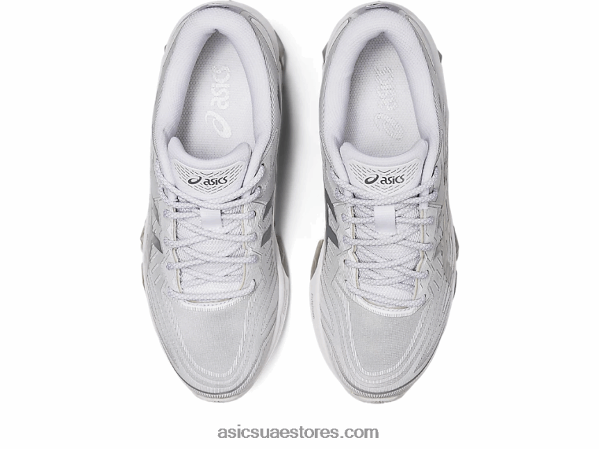 Asics أبيض / فضي نقي جل الكم 360 السابع 2N24DJ2916