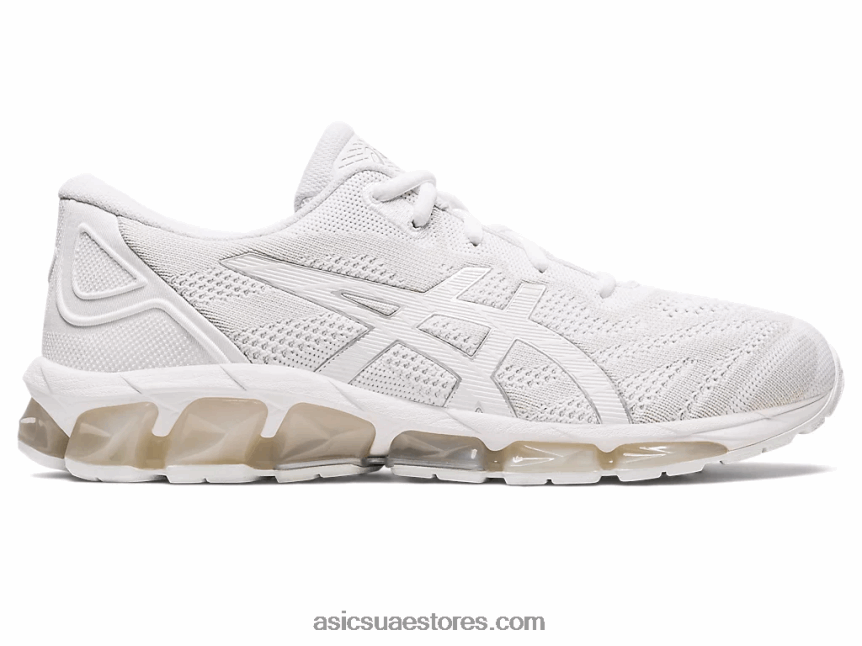 Asics أبيض / فضي نقي جل الكم 360 السابع 2N24DJ58