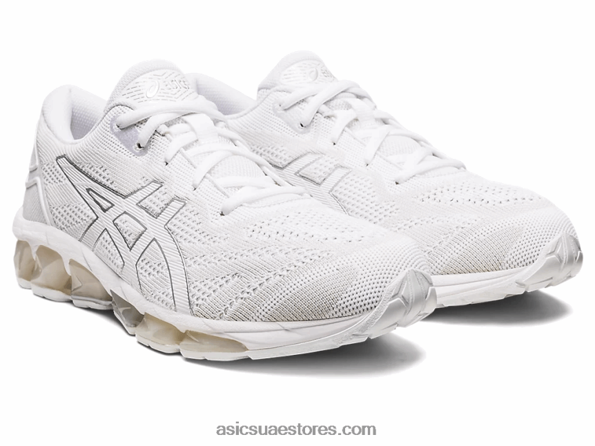 Asics أبيض / فضي نقي جل الكم 360 السابع 2N24DJ58