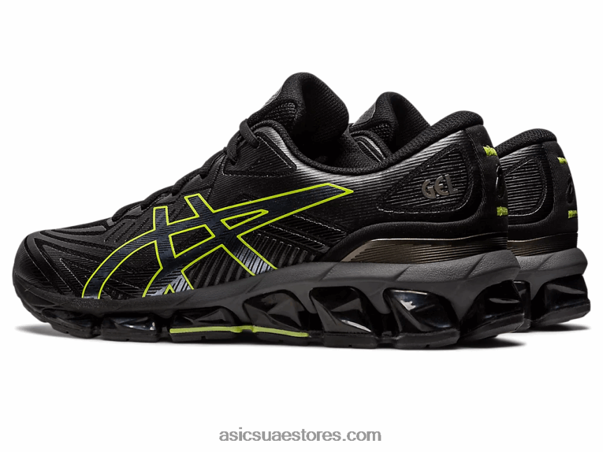 Asics أسود / نيون الجير جل الكم 360 السابع 2N24DJ623