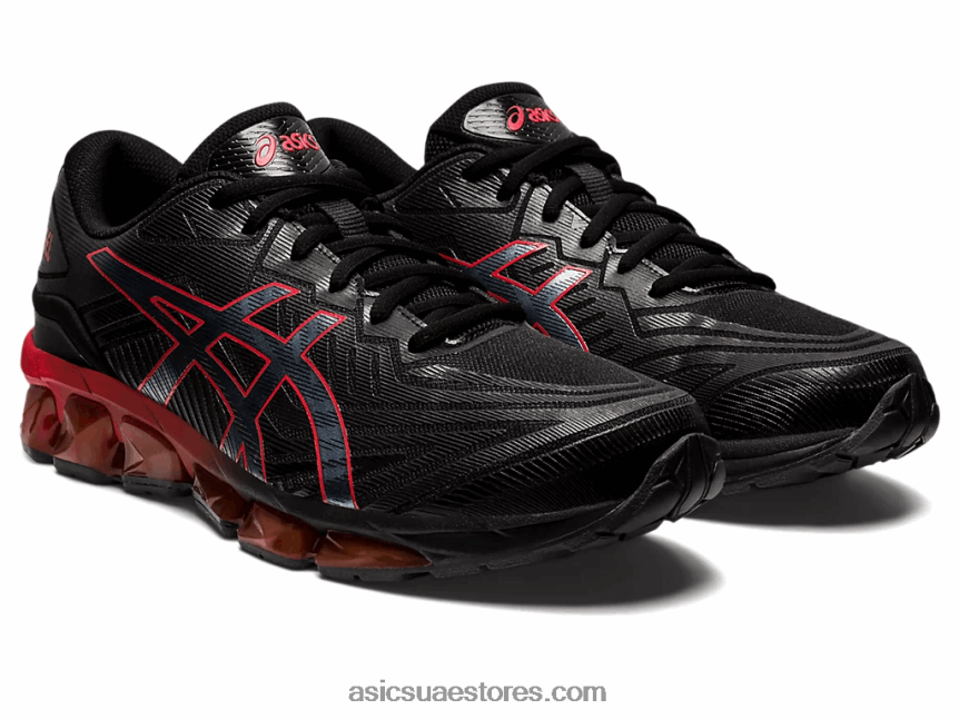 Asics تنبيه أسود / أحمر جل الكم 360 السابع 2N24DJ729