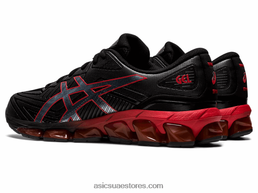 Asics تنبيه أسود / أحمر جل الكم 360 السابع 2N24DJ729