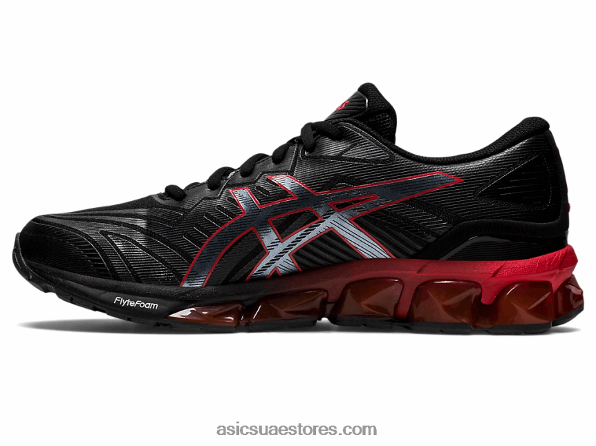 Asics تنبيه أسود / أحمر جل الكم 360 السابع 2N24DJ729