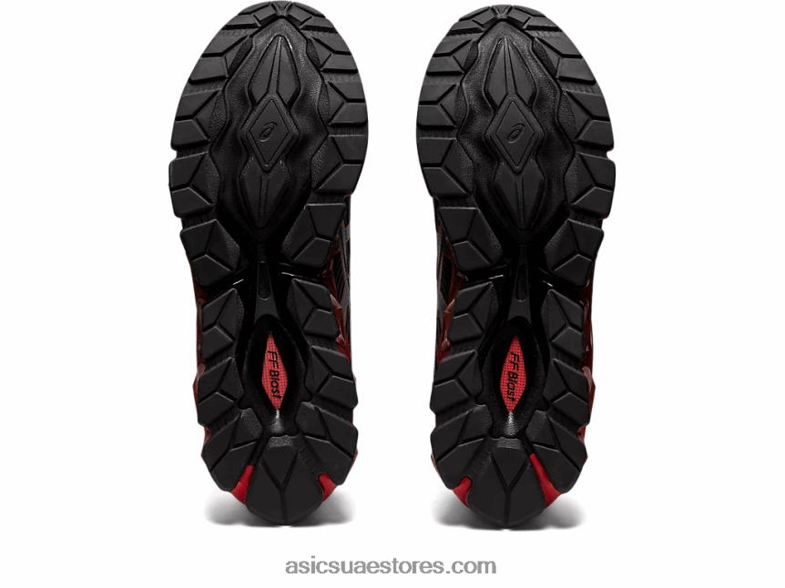 Asics تنبيه أسود / أحمر جل الكم 360 السابع 2N24DJ729