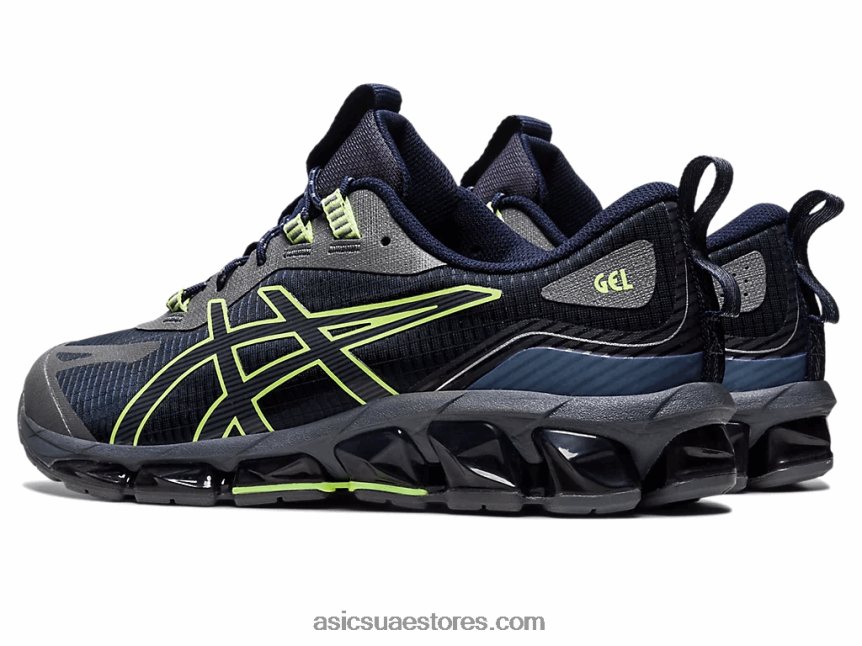 Asics منتصف الليل / أخضر ليموني جل الكم 360 السابع 2N24DJ804