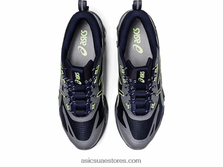 Asics منتصف الليل / أخضر ليموني جل الكم 360 السابع 2N24DJ804