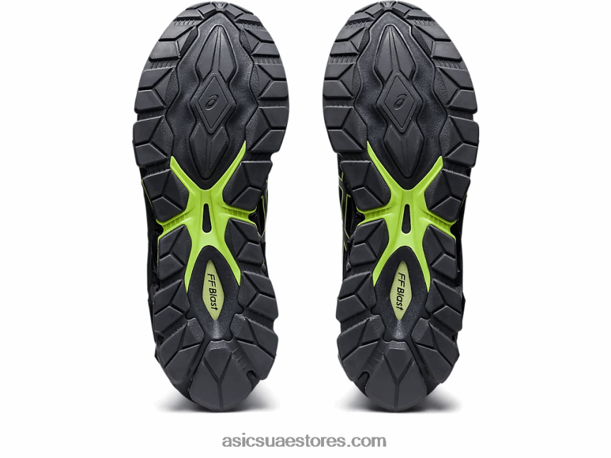 Asics منتصف الليل / أخضر ليموني جل الكم 360 السابع 2N24DJ804