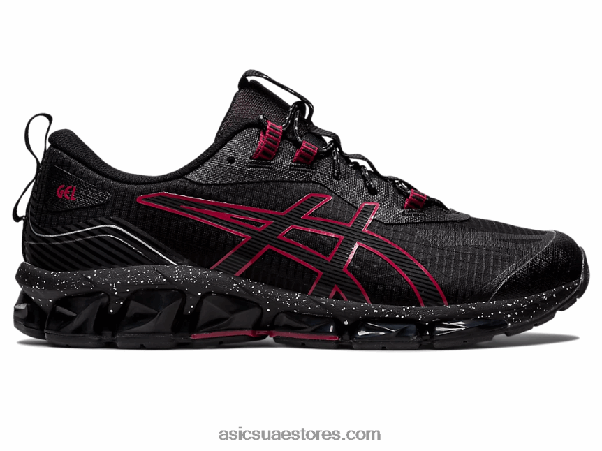 Asics أسود / بورجوندي جل الكم 360 السابع 2N24DJ806