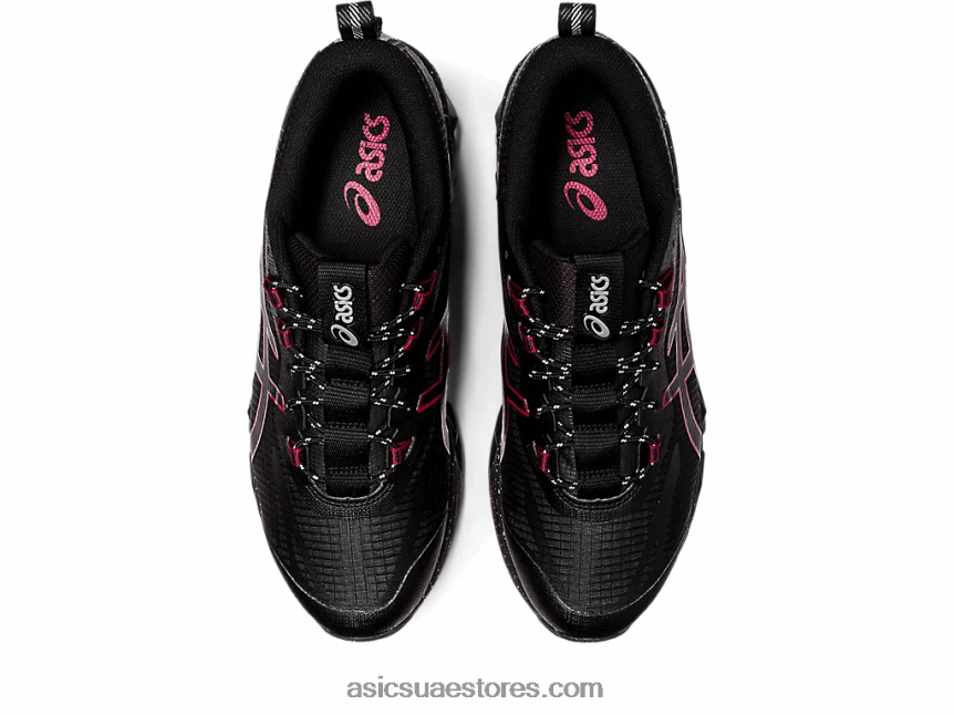 Asics أسود / بورجوندي جل الكم 360 السابع 2N24DJ806