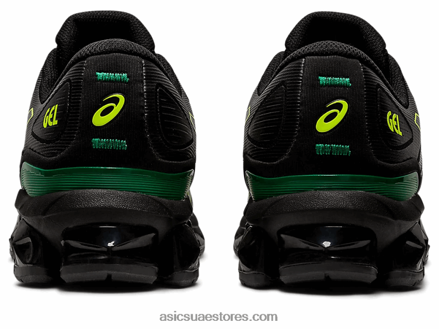 Asics أسود / أصفر أمان جل الكم 360 السابع 2N24DJ965
