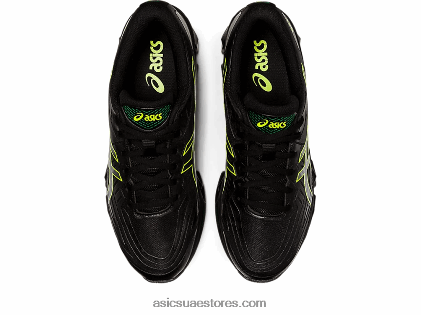 Asics أسود / أصفر أمان جل الكم 360 السابع 2N24DJ965