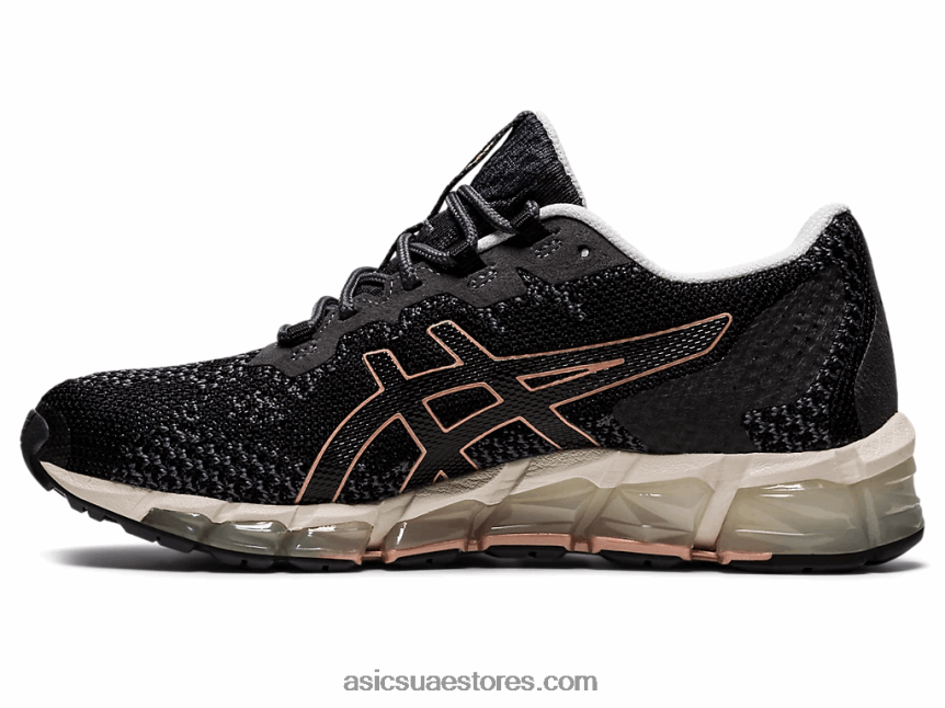 Asics أسود / رمادي الناقل جل-كوانتوم 360 6 متماسكة 2N24DJ2838