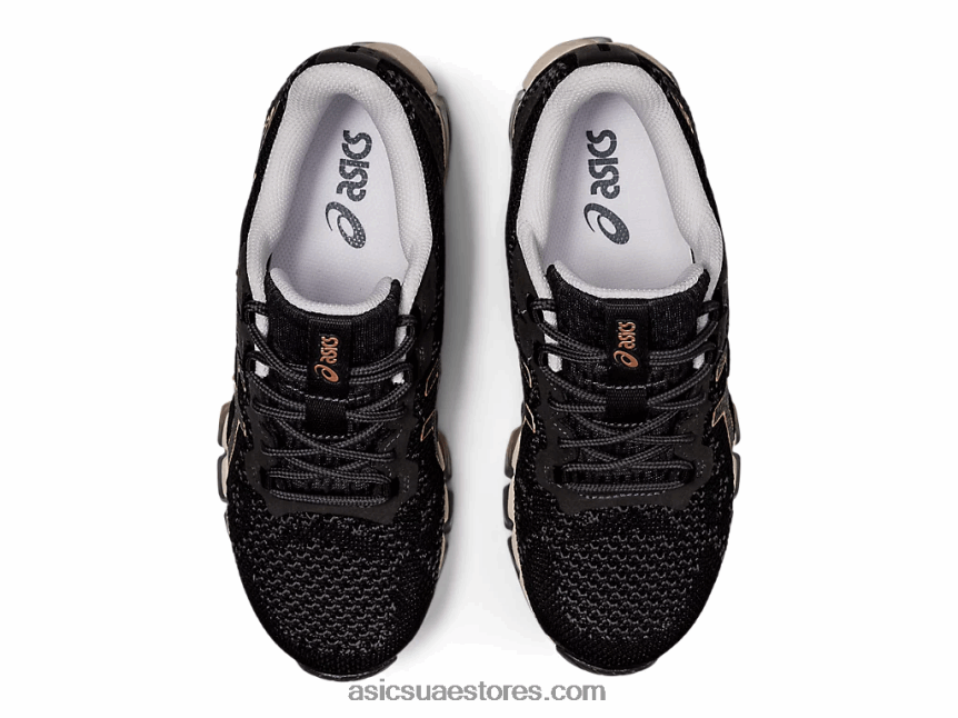 Asics أسود / رمادي الناقل جل-كوانتوم 360 6 متماسكة 2N24DJ2838