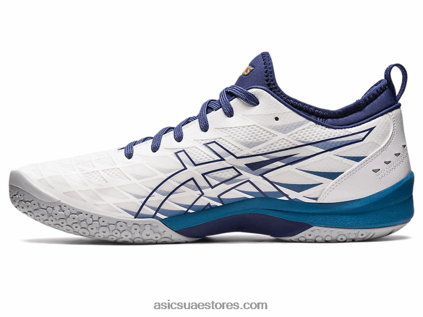 Asics أبيض / عميق المحيط انفجار وما يليها 3 2N24DJ1134