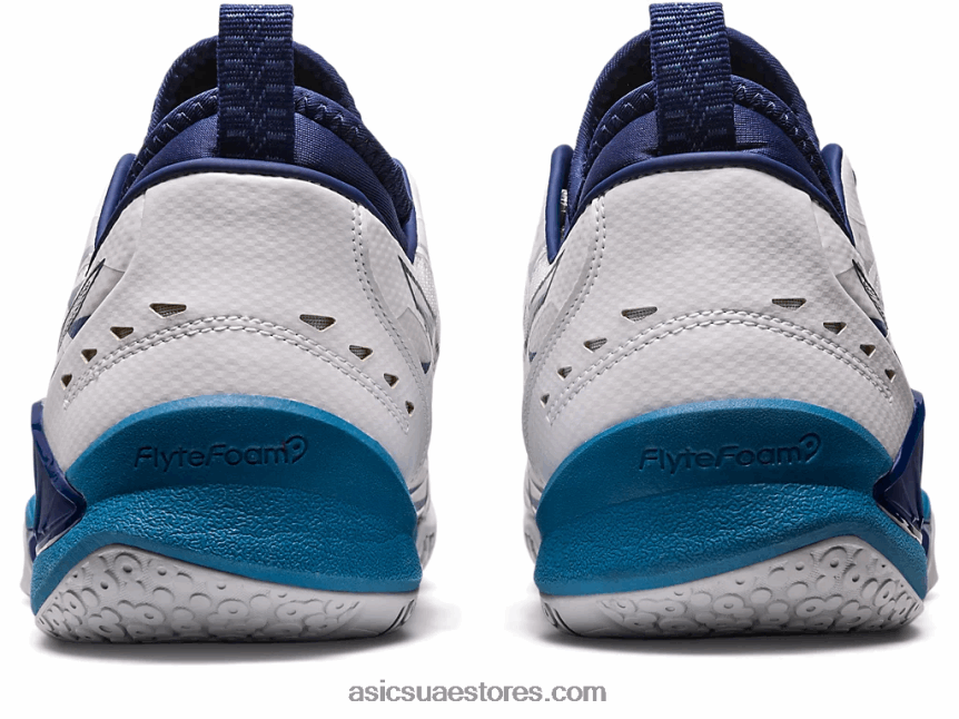 Asics أبيض / عميق المحيط انفجار وما يليها 3 2N24DJ1134