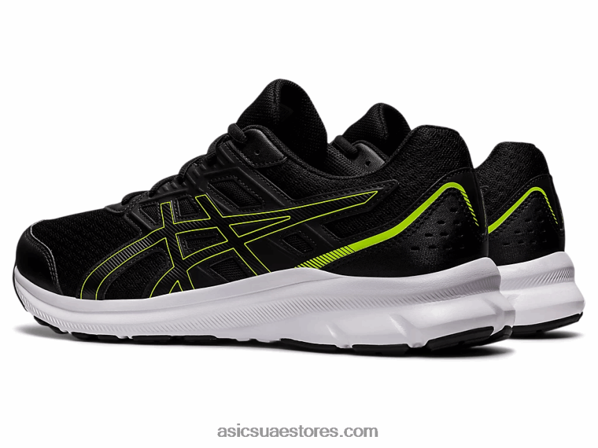 Asics أسود / أخضر خطر هزة 3 واسعة للغاية 2N24DJ1538