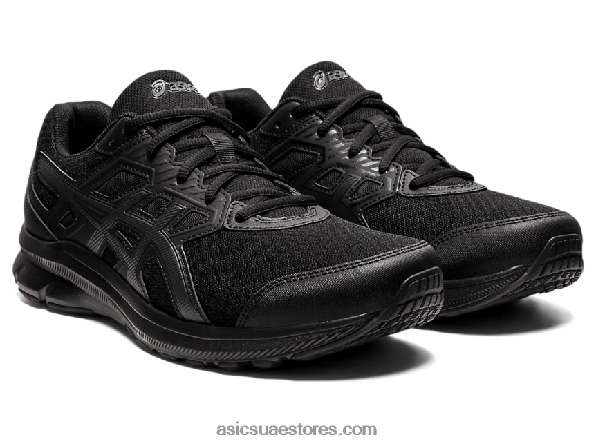 Asics أسود / رمادي جرافيت هزة 3 واسعة للغاية 2N24DJ1560