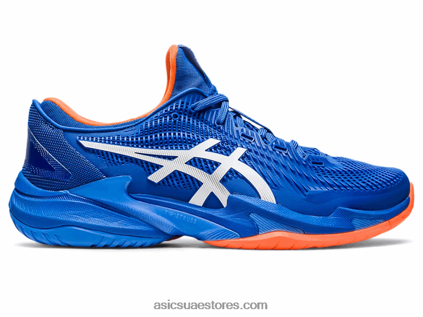 Asics تونة أزرق / أبيض محكمة وما يليها 3 نوفاك 2N24DJ168