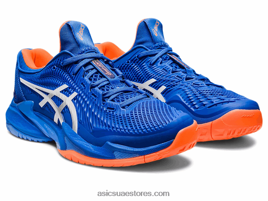 Asics تونة أزرق / أبيض محكمة وما يليها 3 نوفاك 2N24DJ168