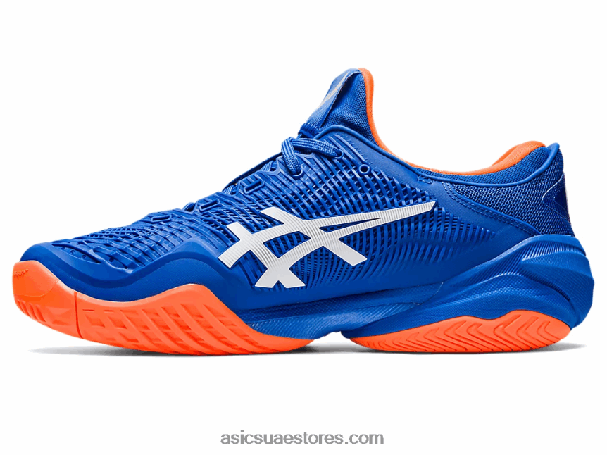 Asics تونة أزرق / أبيض محكمة وما يليها 3 نوفاك 2N24DJ168