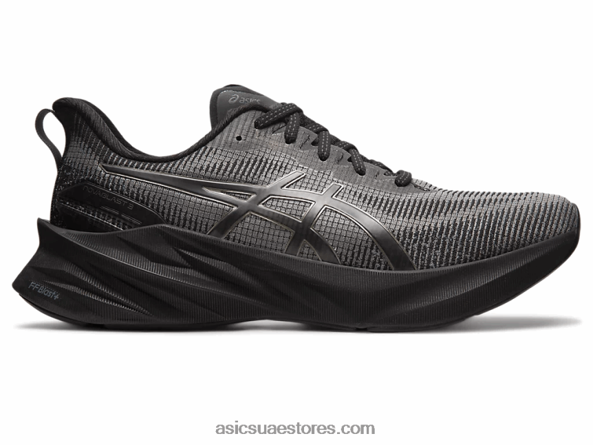 Asics أسود / رمادي جرافيت نوفابلاست 3 جنيه 2N24DJ182