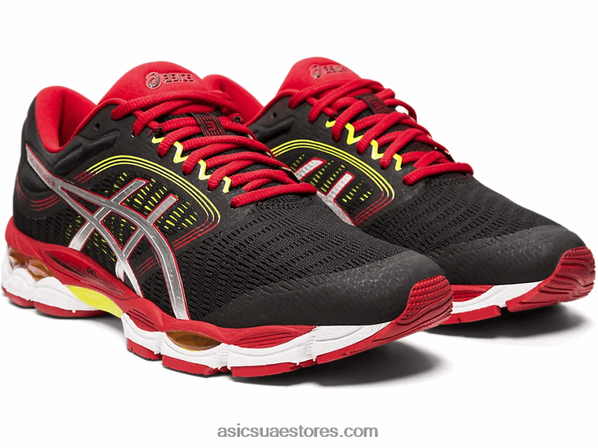 Asics أسود / أحمر سرعة جل زيروس 3 2N24DJ2103