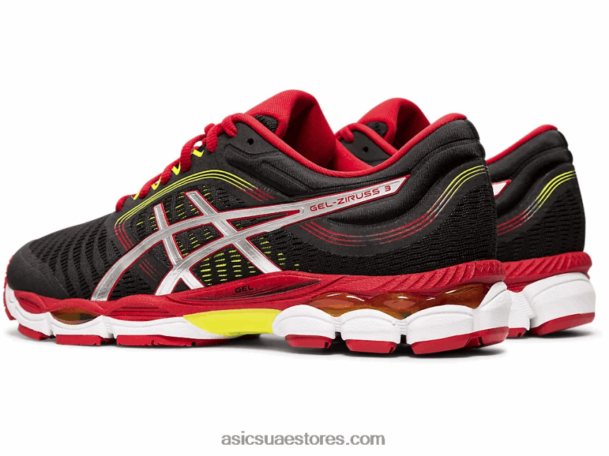 Asics أسود / أحمر سرعة جل زيروس 3 2N24DJ2103