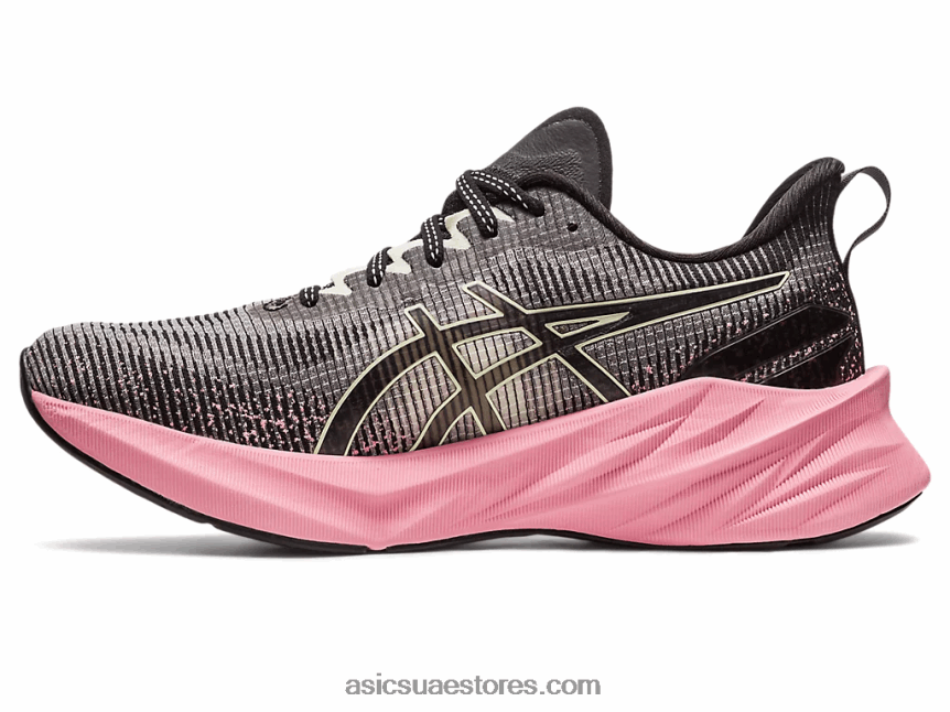 Asics الهذيان الأسود / الوردي نوفابلاست 3 جنيه 2N24DJ2267