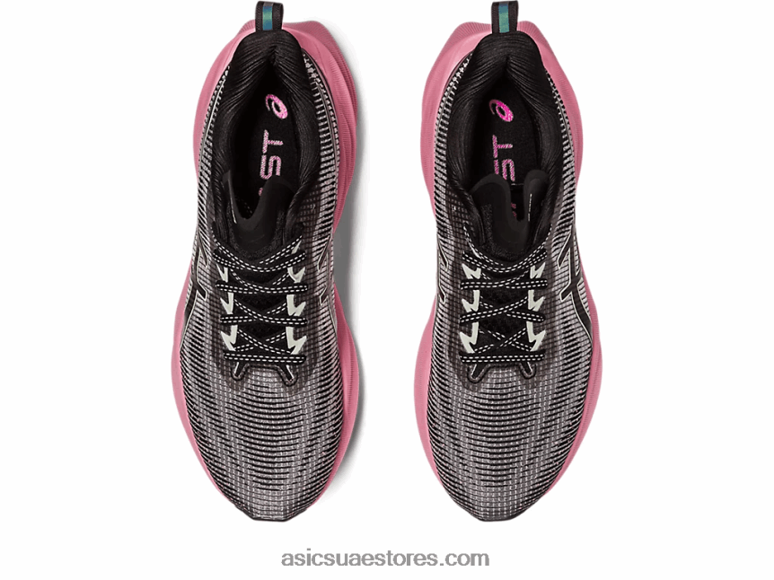 Asics الهذيان الأسود / الوردي نوفابلاست 3 جنيه 2N24DJ2267