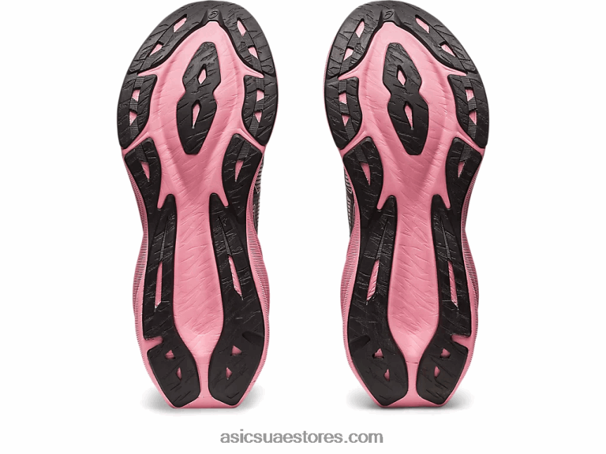 Asics الهذيان الأسود / الوردي نوفابلاست 3 جنيه 2N24DJ2267