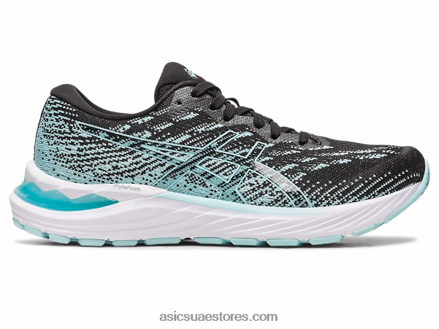 Asics أسود / أزرق واضح جل ستراتوس 3 متماسكة 2N24DJ2346