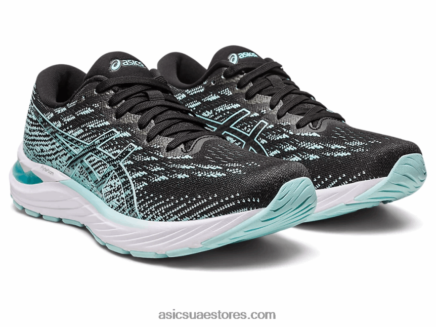 Asics أسود / أزرق واضح جل ستراتوس 3 متماسكة 2N24DJ2346