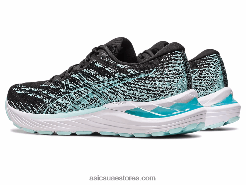 Asics أسود / أزرق واضح جل ستراتوس 3 متماسكة 2N24DJ2346
