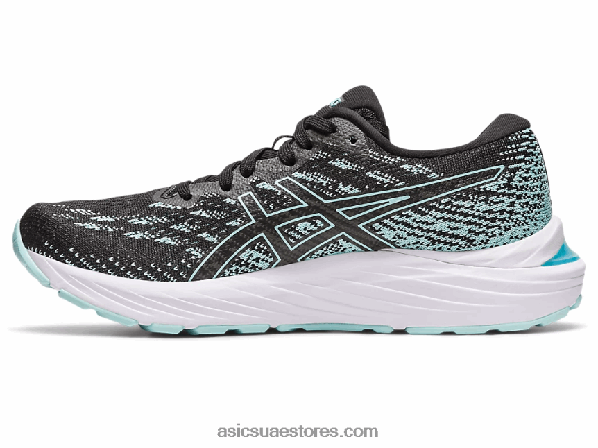 Asics أسود / أزرق واضح جل ستراتوس 3 متماسكة 2N24DJ2346